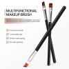 6-Piece Eyebrow Brush Set with Flat and Angled Heads for Makeup view 3
