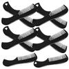Men’s Small Fine-Tooth Mustache Comb, Pack, Plastic, Black view 1