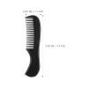 Men’s Small Fine-Tooth Mustache Comb, Pack, Plastic, Black view 2