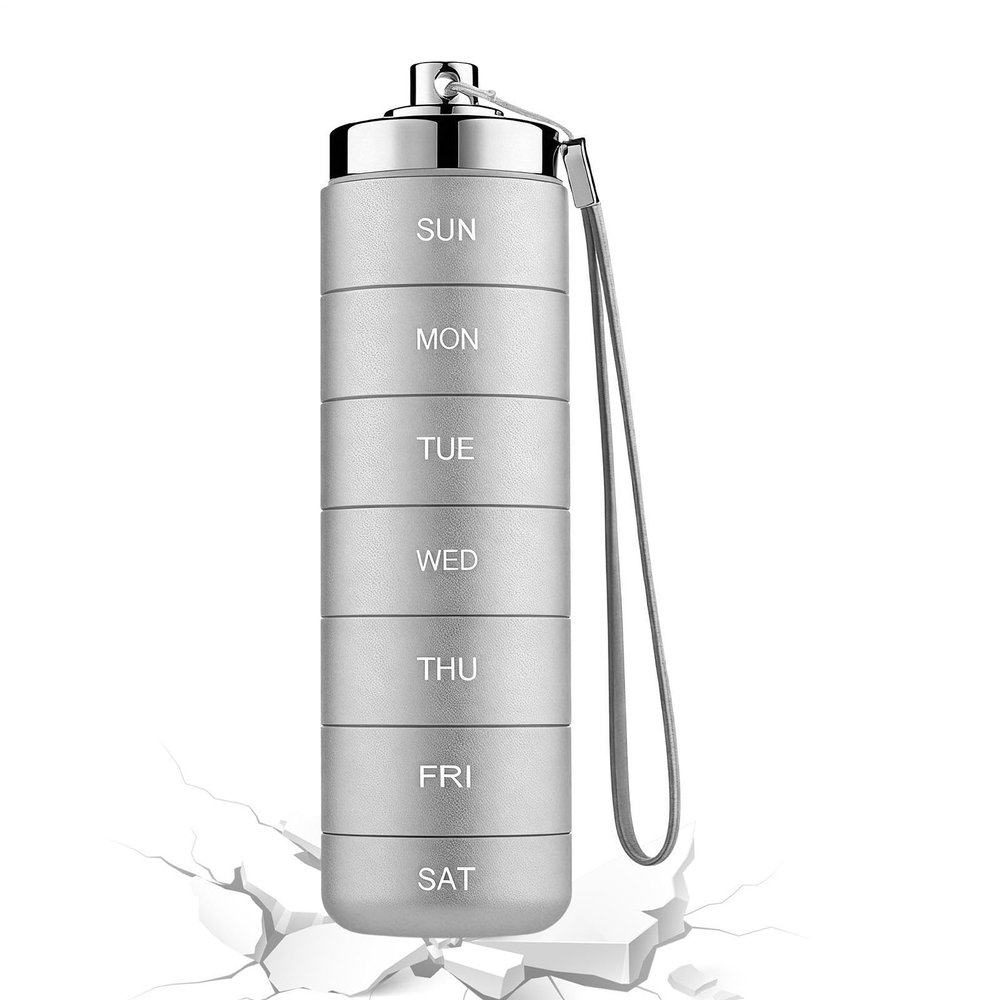 Metal 7-Day Travel Pill Organizer