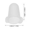 2-Piece White Silicone Piping Tip Covers for Cake Decorating view 2