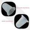 2-Piece White Silicone Piping Tip Covers for Cake Decorating view 3