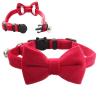 Adjustable Cat Collar with Bow Tie view 1