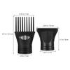 CATIEBYE Nylon Hair Dryer Nozzle Attachments, 6-Piece, Black view 2