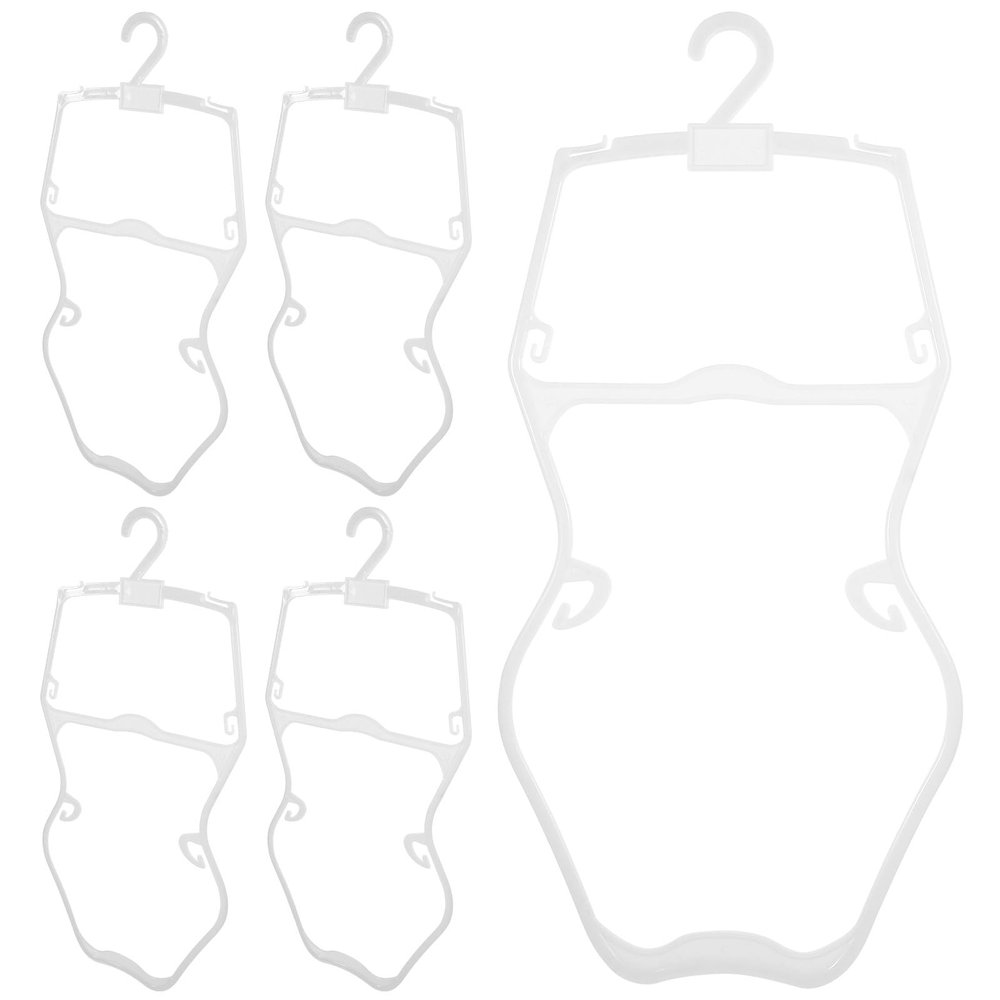 PATKAW 5-Pack Plastic Kids’ Swimsuit Hangers for Home or Clothing Stores