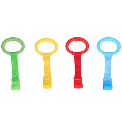 Baby Pull-Up Rings, 4 Pieces, Sturdy Plastic Pull-Up Rings with