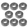 Alipis Wheelchair Caster Bearings, 8-Piece Steel 608ZZ Front Wheel Bearing Blocks view 1