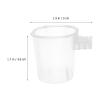 VALICLUD 10-Pack Plastic Parrot Cage Food Bowls for Small Birds view 2