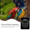VALICLUD 10-Pack Plastic Parrot Cage Food Bowls for Small Birds view 3