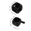 Hemobllo Ceramic Incense Burner and Tealight Holder with Aroma Diffusion, Black view 2