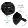 Hemobllo Ceramic Incense Burner and Tealight Holder with Aroma Diffusion, Black view 3