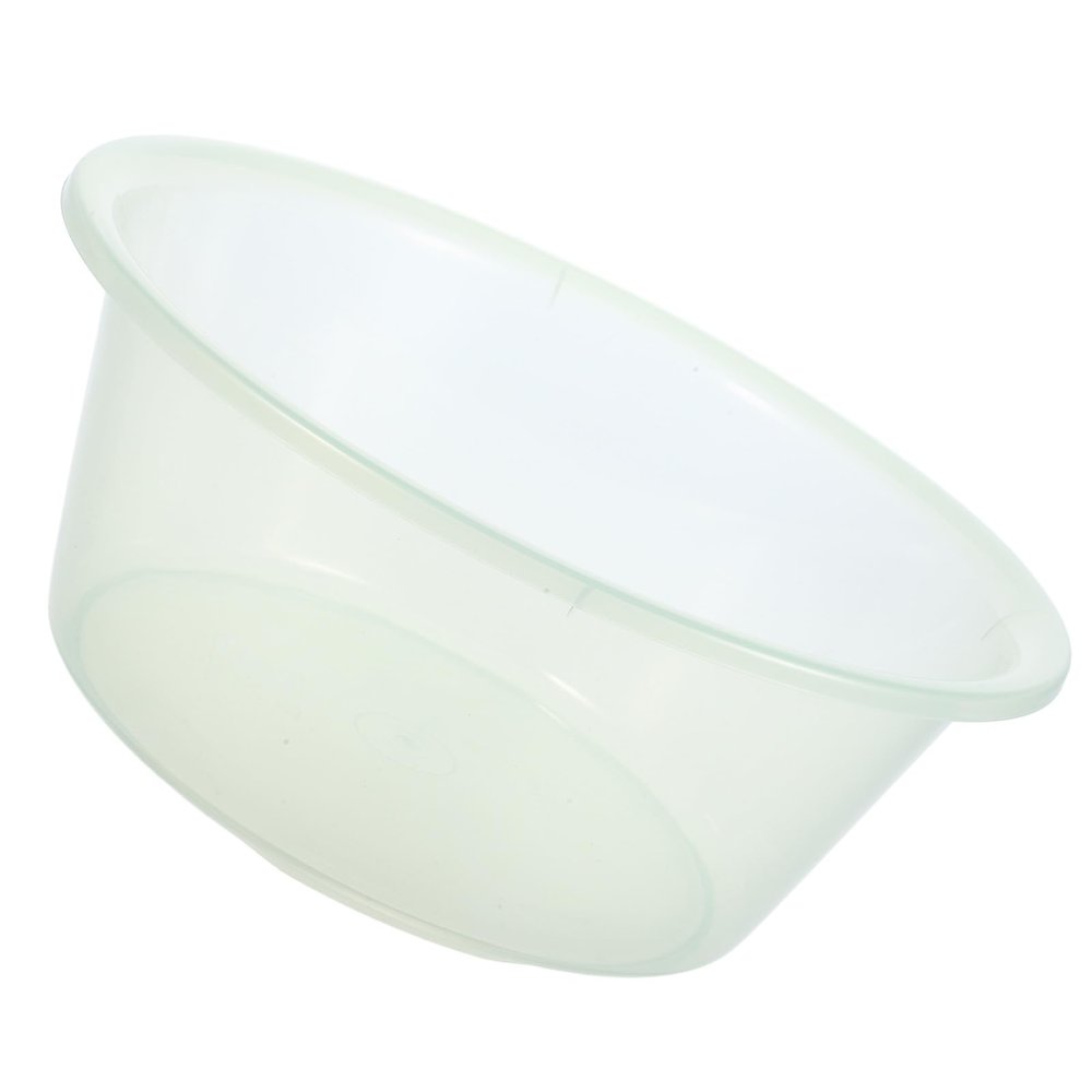 HOOWIFFY Lightweight Transparent Plastic Foot Bath Basin with Minimalist Design, Child-Safe for Camping and Families on the Go