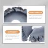 NUSITOU Massage Face Pillow, Memory Foam with Cooling and Pain-Relieving Function view 4