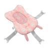Nosqew Baby Bath Mat, Soft, Quick-Drying, Lightweight, Non-Slip, Bath Cushion with Pillow Support for Newborns and Toddlers, Polyester-Cotton, 5 (Pink) view 2