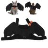 KUIDAMOS Pet Bat Wing Costume for Cats and Dogs, Black Felt Halloween Costume (M) view 3