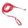 FAUOSWUK Polyester Reptile Leash, Adjustable Bead Design for Small Pets, Training Leash for Chinchillas (Red) view 3