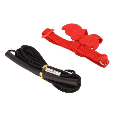 FAUOSWUK Ergonomic Bird Harness and Leash, Adjustable Chest Strap, Red