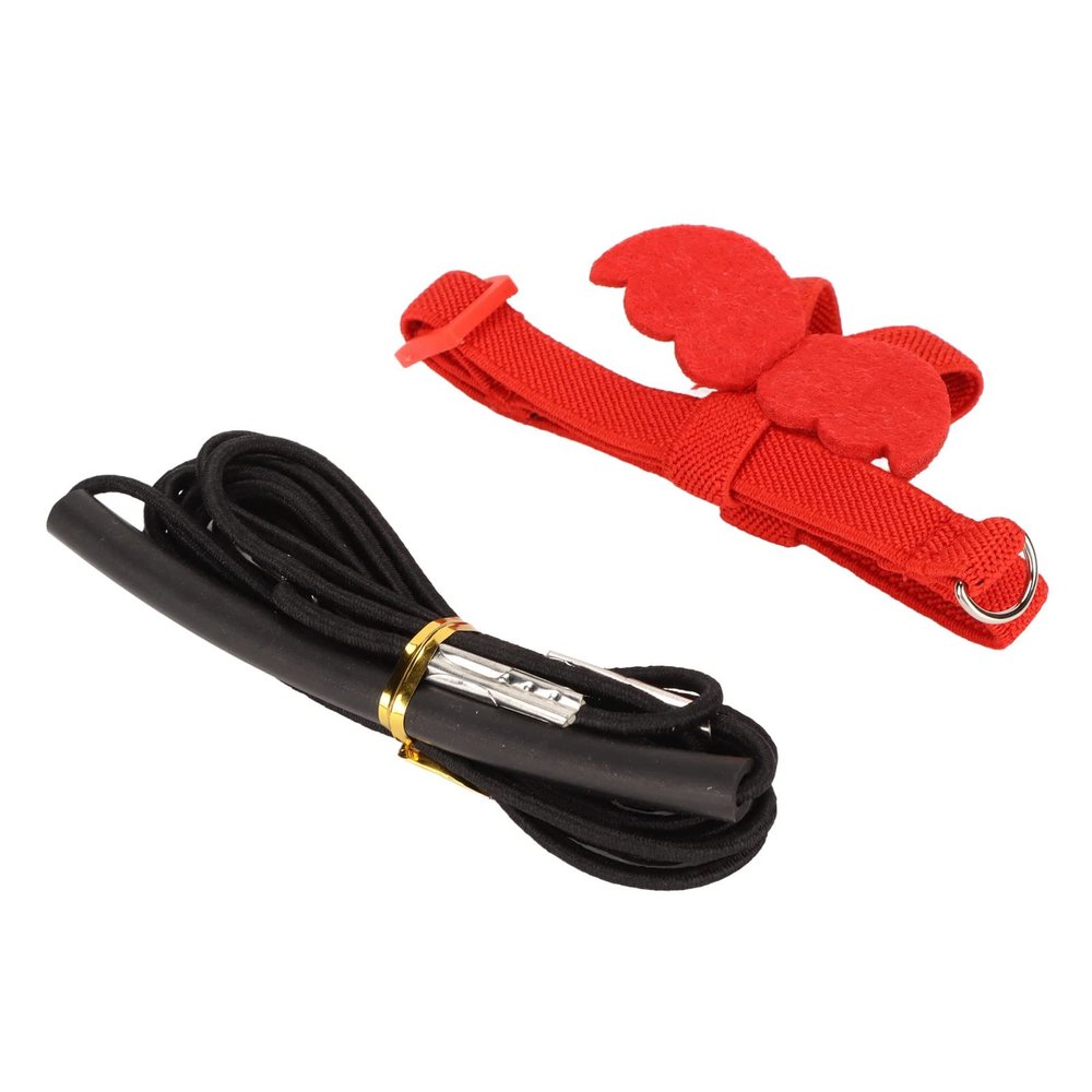 FAUOSWUK Ergonomic Bird Harness and Leash, Adjustable Chest Strap, Red