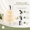 Wedding Cake Topper, Bride and Groom Figure, 11 cm view 3