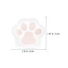 ROMISBABA Makeup Powder Puffs, Synthetic Sponge, Elastic Band, 3 Pieces, Paw-Shaped Cat Claw Design view 2