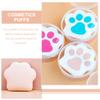 ROMISBABA Makeup Powder Puffs, Synthetic Sponge, Elastic Band, 3 Pieces, Paw-Shaped Cat Claw Design view 3