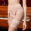 Women’s Black PU Leather Lingerie Garter Belt Set, 4/6 Clips, Size L view 3
