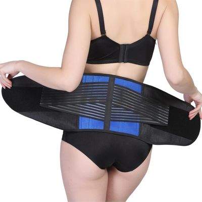 WDSOPK Back Support Belt, Adjustable Dual-Pull Lumbar Support, Blue, 4XL