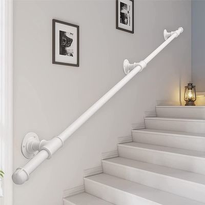 FKXSXAZ Stair Handrail with Wall Brackets, 3.2 cm Thickened Railing, Indoor/Outdoor, Complete Set (Length: 4.7 m)