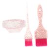 Abaodam Professional Hair Dye Bowl Set with Brush, Pink Plastic view 1