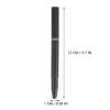 Double-Ended Lip Brush for Women, Metal, Black, Portable view 2