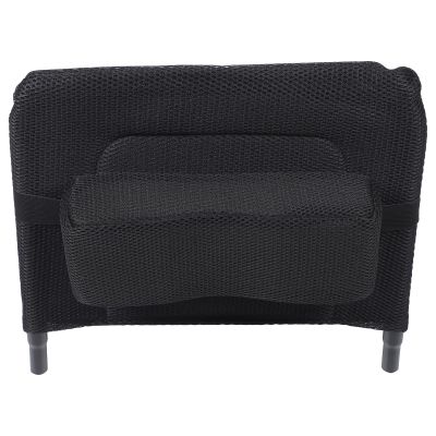 Height-Adjustable Carbon Steel and Mesh Wheelchair Backrest