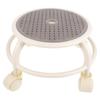 CATIEBYE Small Round Swivel Stool with Wheels for Home and Pedicures view 1