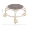 CATIEBYE Small Round Swivel Stool with Wheels for Home and Pedicures view 2