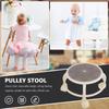 CATIEBYE Small Round Swivel Stool with Wheels for Home and Pedicures view 4