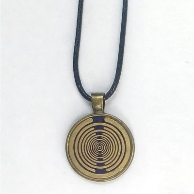 jcwwolk Magnetic Field Antenna Pendant, Multi-Wave Oscillator Coil MWO Polarization Disc, 1-Inch Disc with Adjustable 19.7-Inch Strap