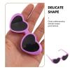 SUPVOX Heart-Shaped UV-Protective Plastic Sunglasses for Small Dogs, 9-Pack view 3