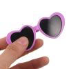 SUPVOX Heart-Shaped UV-Protective Plastic Sunglasses for Small Dogs, 9-Pack view 4
