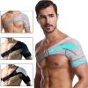 BYQADFT Adjustable Shoulder Support Brace, Neoprene Compression Wrap, Unisex (Black) view 2