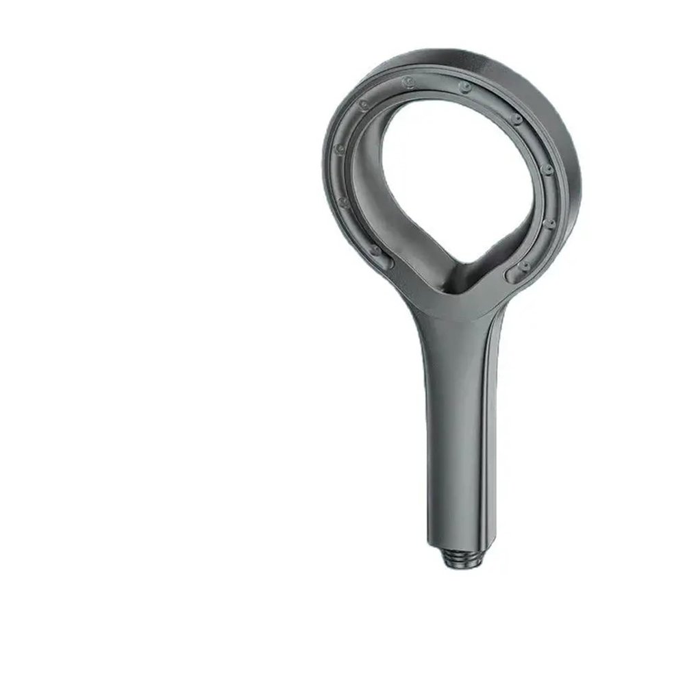 1-Piece Spray Booster Handheld Shower Head, Gray