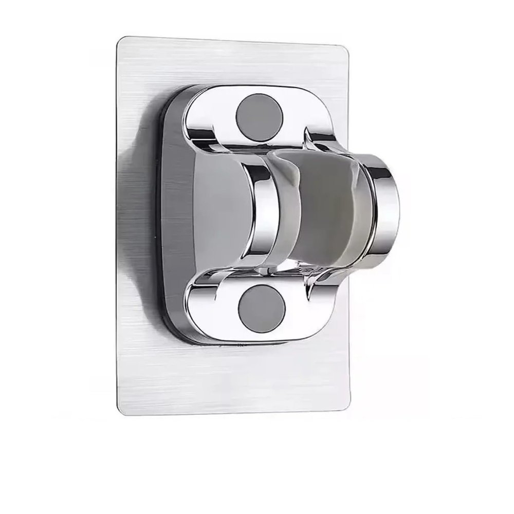 1-Piece Pressurized Shower Head, 3 Modes, Stop Spray Nozzle, Silver Holder