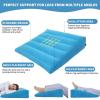 IINCOOY Durable Inflatable Bed Wedge Pillow, Quick Inflation and Deflation, Back Support and Leg Elevation, for Sleeping, Reading and Camping (Red) view 3