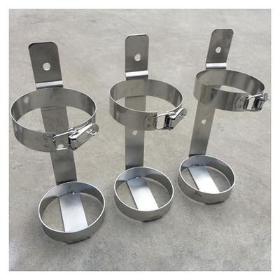 Oxygen Cylinder Rack, Heavy-Duty Stainless Steel Holder for Floor Mounting, Fits E/D/C/M9 Oxygen Tanks