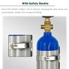Oxygen Cylinder Rack, Heavy-Duty Stainless Steel Holder for Floor Mounting, Fits E/D/C/M9 Oxygen Tanks view 3