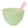 AMUSLESUR 2-Piece Green Non-Slip Silicone Mask-Mixing Bowl Set view 1