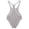 DASONLUE Men's Shiny Ice Silk Transparent String Bodysuit view 4