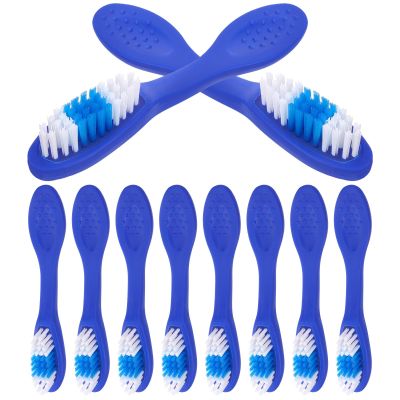 STOBAZA Small Toothbrushes, 10-Pack, with Soft Handles for Prisons and Rehabilitation Facilities