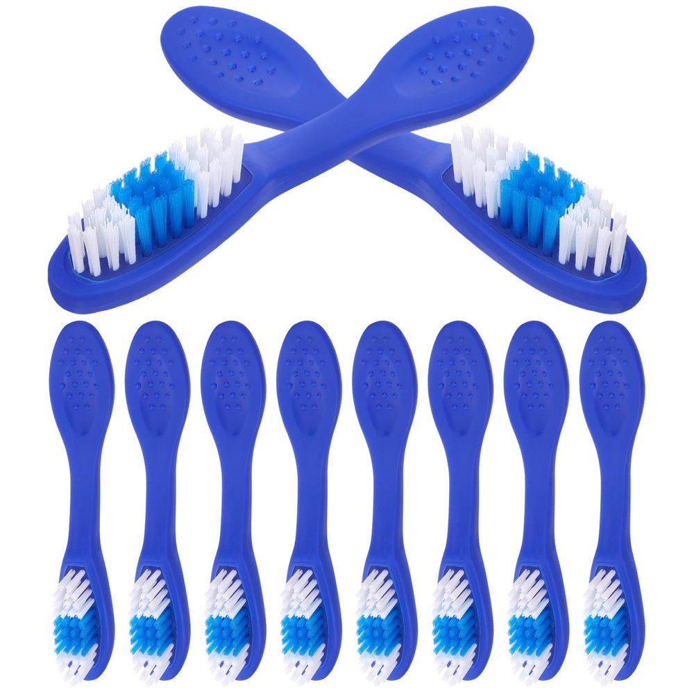 STOBAZA Small Toothbrushes, 10-Pack, with Soft Handles for Prisons and Rehabilitation Facilities