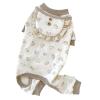 Mavaol Small Dog Outfit with Cute Pattern and Scarf, Warm Four-Legged Sweater (S) view 1
