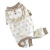 Mavaol Small Dog Outfit with Cute Pattern and Scarf, Warm Four-Legged Sweater (S) view 2