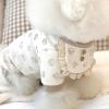 Mavaol Small Dog Outfit with Cute Pattern and Scarf, Warm Four-Legged Sweater (S) view 3